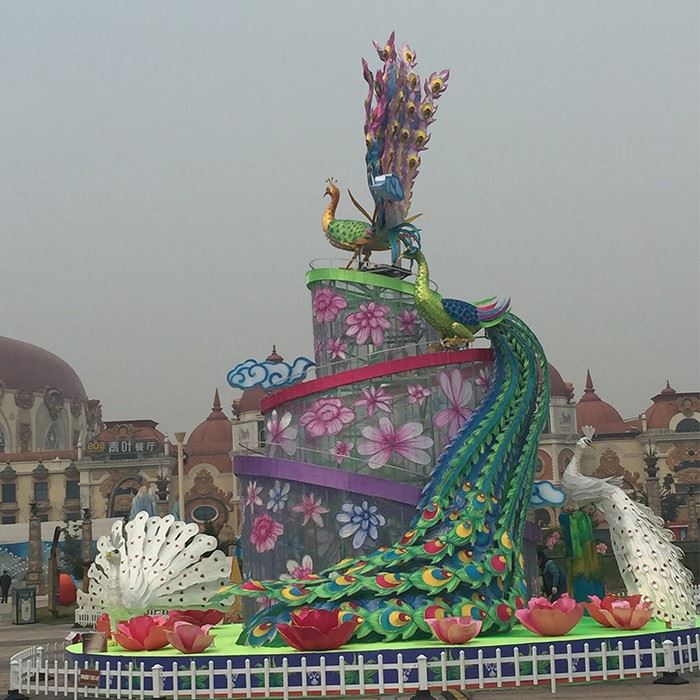 Chinese Peacock Lantern